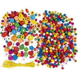 Mini DIY Mix Smykker, ca. 564 stk., glade farver, 1 pk.