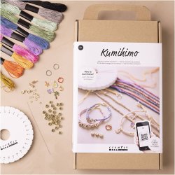 Start DIY Kit Kumihimo, Venskabsarmb&aring;nd, 1 pk.