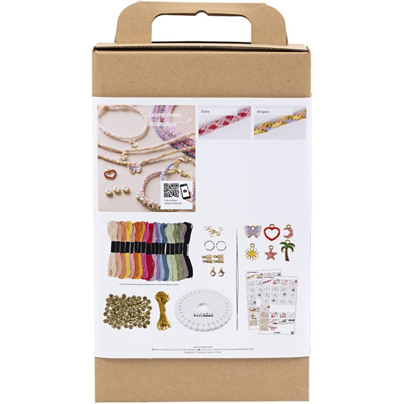 Start DIY Kit Kumihimo, Venskabsarmb&aring;nd, 1 pk.