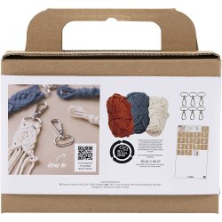 Mini DIY Kit Macram&eacute;, N&oslash;glering, 1 pk.