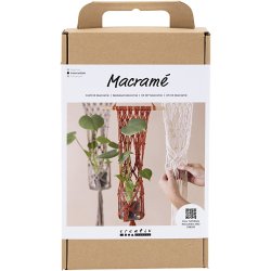 DIY Kit Macram&eacute;, Blomsteroph&aelig;ng, 1 pk.