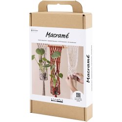 DIY Kit Macram&eacute;, Blomsteroph&aelig;ng, 1 pk.