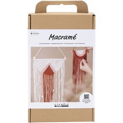 DIY Kit Macram&eacute;, V&aelig;gdekoration, 1 pk.