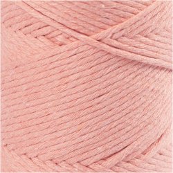 Macram&eacute; Snor, L: 198 M, diam. 2 mm, rosa, 330 g/ 1 rl.