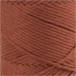 Macram&eacute; Snor, L: 198 M, diam. 2 mm, br&aelig;ndt orange, 330 g/ 1 rl.