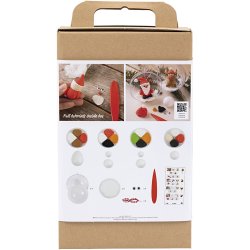 DIY Kit Julekugler, Modellering, 1 pk.