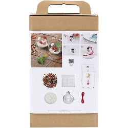 DIY Kit Julekugler, R&oslash;rperler, 1 pk.