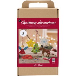 DIY Kit Julepynt, Farvel&aelig;gning, 1 pk.