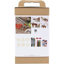 DIY Kit Julepynt, Farvel&aelig;gning, 1 pk.