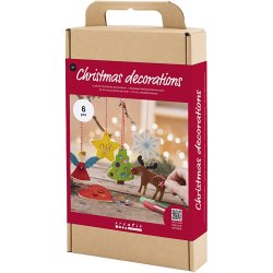 DIY Kit Julepynt, Farvel&aelig;gning, 1 pk.