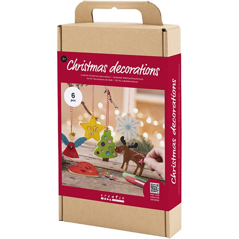DIY Kit Julepynt, Farvel&aelig;gning, 1 pk.