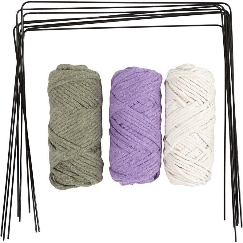 DIY Kit Macram&eacute;, Glasdekoration, 1 pk.