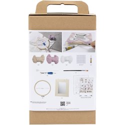 DIY Kit Punch Needle , Spejl, pastelfarver, 1 pk.
