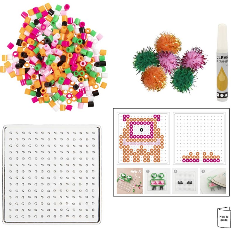 Mini DIY Kit R&oslash;rperler, Monster, ass. farver, 1 pk.