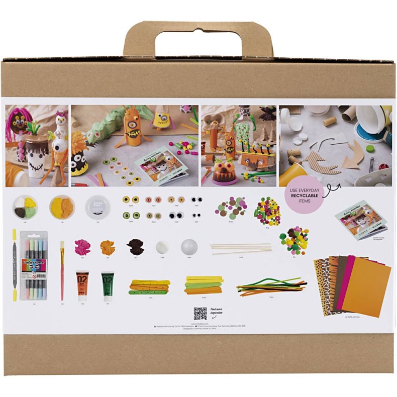 Maxi DIY Mix Sjove Monstre, ass. farver, 1 pk.