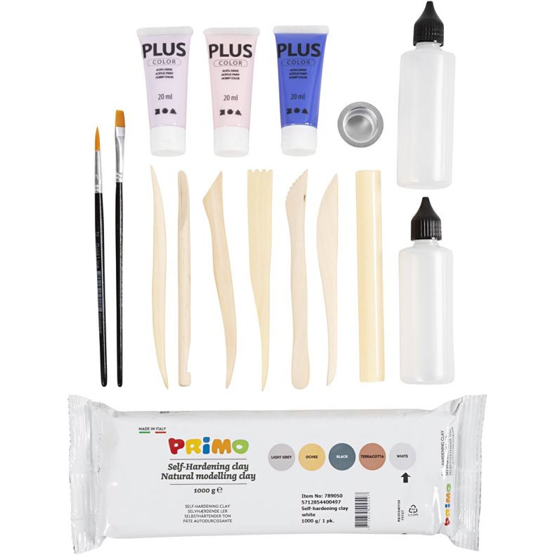 DIY Kit Modellering, Krukker og vaser, 1 pk.