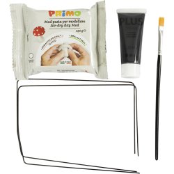 Mini DIY Kit Modellering, Skulptur, sort, 1 pk.