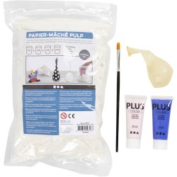 DIY Kit Modellering, Vase og sk&aring;l, 1 pk.