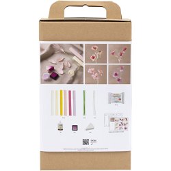 DIY Kit Crepepapir, Blomst, pastelfarver, 1 pk.