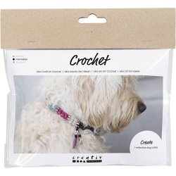 Mini DIY Kit H&aelig;kle, Hundehalsb&aring;nd, 1 pk.