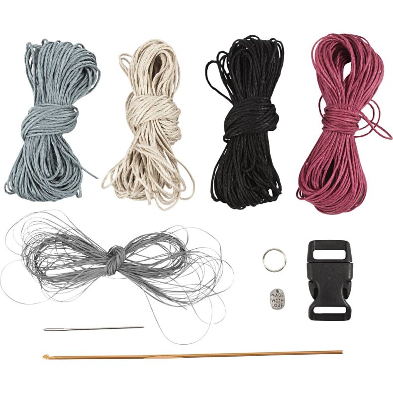 Mini DIY Kit H&aelig;kle, Hundehalsb&aring;nd, 1 pk.