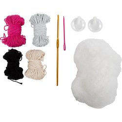 Mini DIY Kit H&aelig;kle, K&oslash;dben, 1 pk.