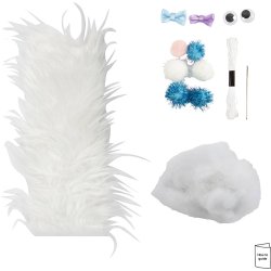 Mini DIY Kit Syning, Monster, ass. farver, 1 pk.
