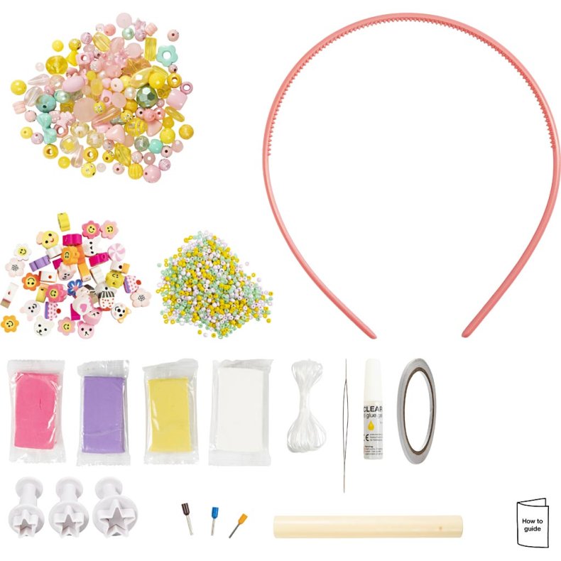DIY Kit Smykker B&oslash;rn, ass. farver, 1 pk.