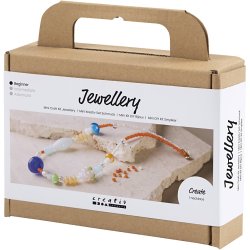 Mini DIY Kit Smykker, Chunky halsk&aelig;de, colorful, 1 pk.