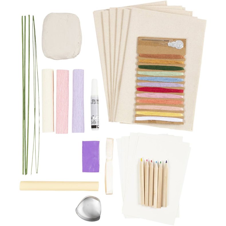 DIY Kit Bordpynt, pastelfarver, 1 pk.