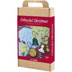 DIY Mix Farverig Jul, Julefigurer, ass. farver, 1 pk.