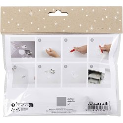 Mini DIY Kit Modellering, Duer, off white, 1 pk.