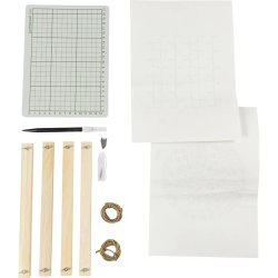 DIY Kit Papirkunst, Papir til oph&aelig;ng, off white, 1 pk.