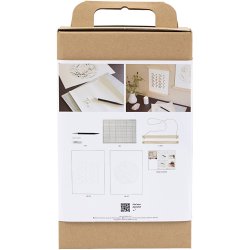 DIY Kit Papirkunst, Papir til oph&aelig;ng, off white, 1 pk.