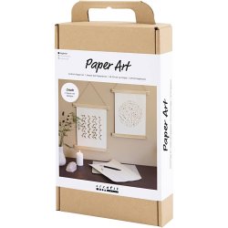 DIY Kit Papirkunst, Papir til oph&aelig;ng, off white, 1 pk.