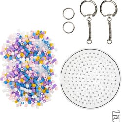 Mini DIY Kit R&oslash;rperler, Charms/taskepynt, ass. farver, 1 pk.