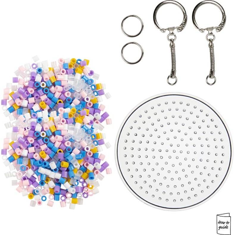 Mini DIY Kit R&oslash;rperler, Charms/taskepynt, ass. farver, 1 pk.