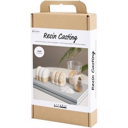 DIY Kit Resin St&oslash;bning, Skulptur, beige, off white, 1 pk.