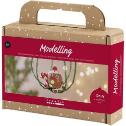 Mini DIY Kit Modellering, Peberkagemand, ass. farver, 1 pk.