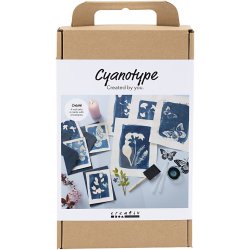 DIY Kit Cyanotypi, bl&aring;, 1 pk.