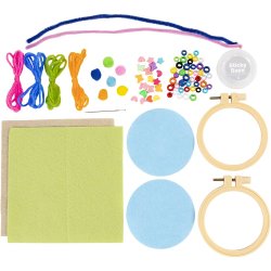 Mini DIY Kit Broderi, Fantasi, 1 pk.