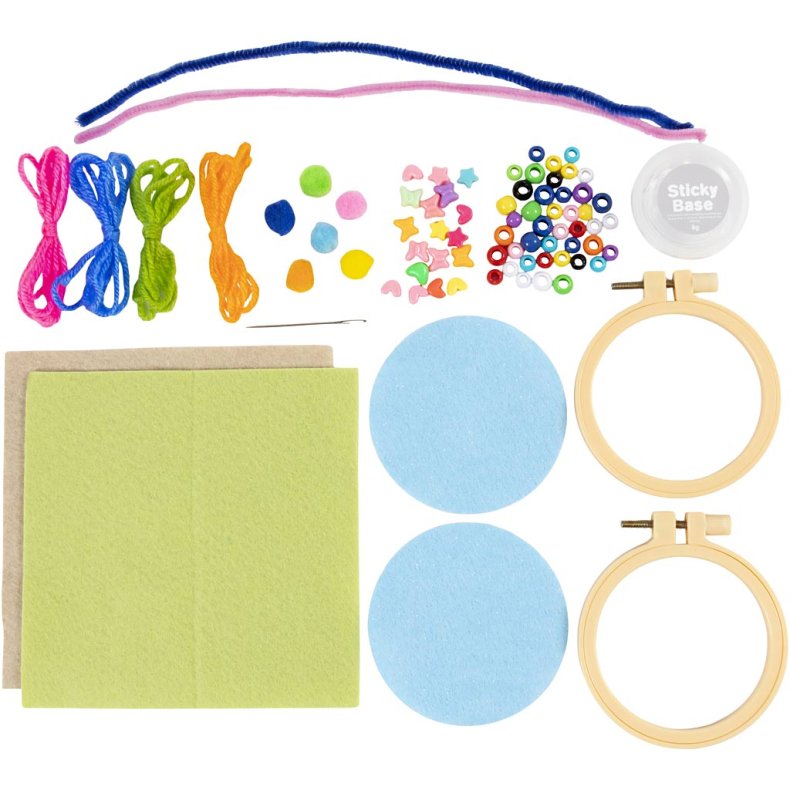 Mini DIY Kit Broderi, Fantasi, 1 pk.