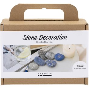 Mini DIY Kit Stendekoration, blå, 1 pk.