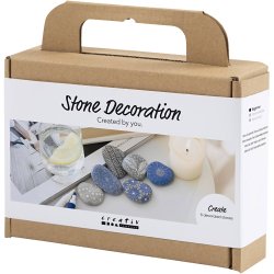 Mini DIY Kit Stendekoration, bl&aring;, 1 pk.