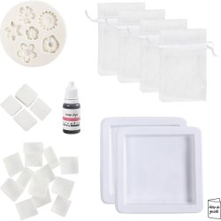 DIY Kit S&aelig;befremstilling, Blomster, rosa/pink, 1 pk.