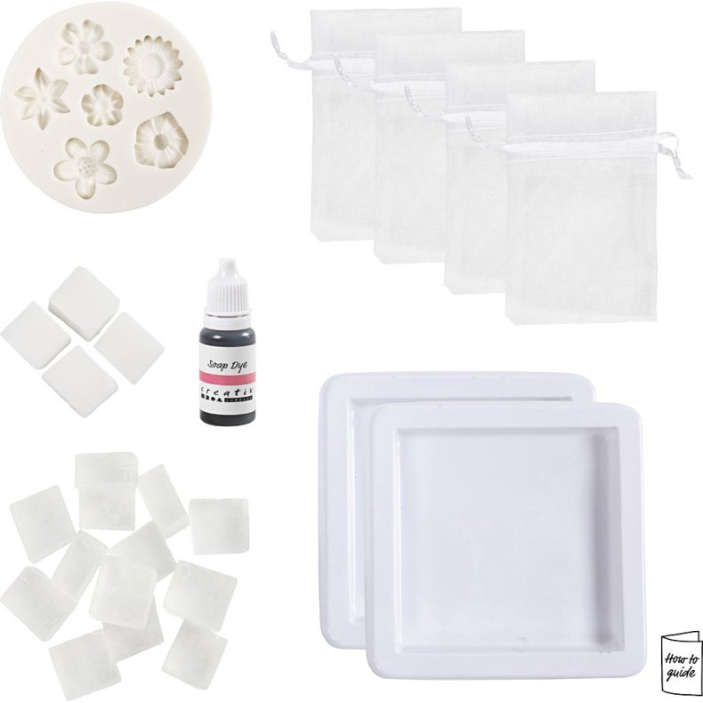 DIY Kit S&aelig;befremstilling, Blomster, rosa/pink, 1 pk.