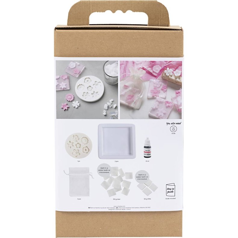 DIY Kit S&aelig;befremstilling, Blomster, rosa/pink, 1 pk.