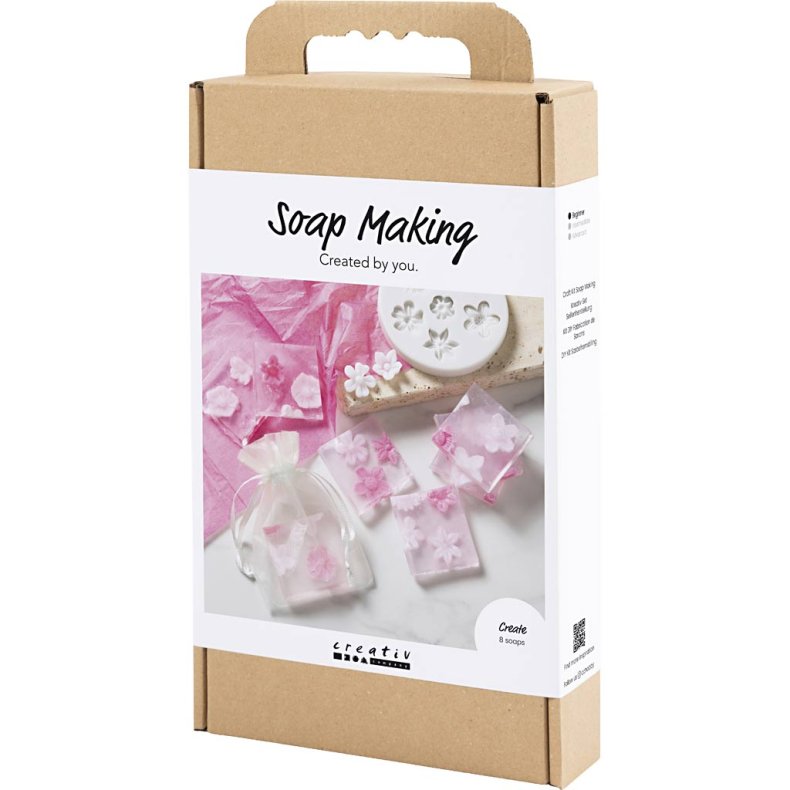 DIY Kit S&aelig;befremstilling, Blomster, rosa/pink, 1 pk.