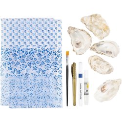 DIY Kit Decoupage, &Oslash;stersskaller, bl&aring;, 1 pk.