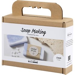 Mini DIY Kit S&aelig;befremstilling, firkant, lys lilla, 1 pk.